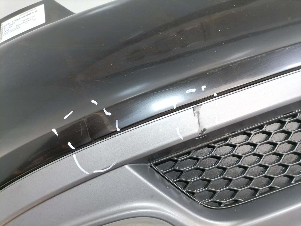 Audi A5 8T original Sto&szlig;stange Stossf&auml;nger hinten LY9B Brillantschwarz Bj.2009